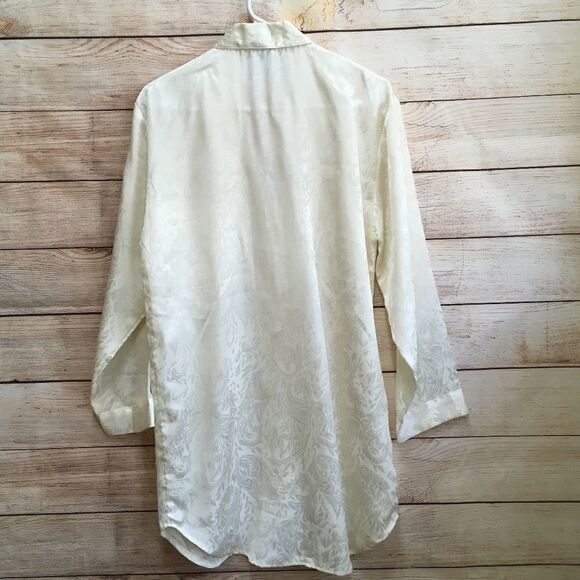 NEW WITH TAGS VINTAGE LA II SLEEP SHIRT IN CREAM‎ - Picture 7 of 8